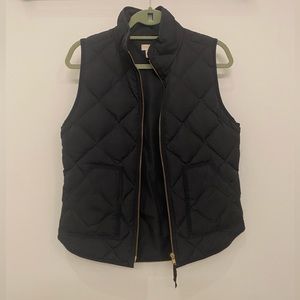 J.Crew Black Puffer Vest